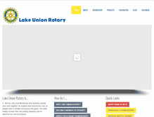 Tablet Screenshot of lakeunionrotary.org